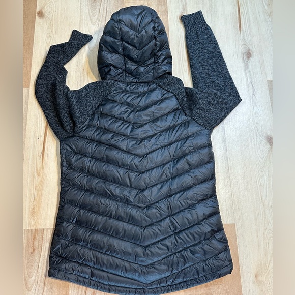 L.L. Bean PERTEX Downtek Women's Jacket Knit Sleeves Quilted Puffer Size L REG - Picture 2 of 15